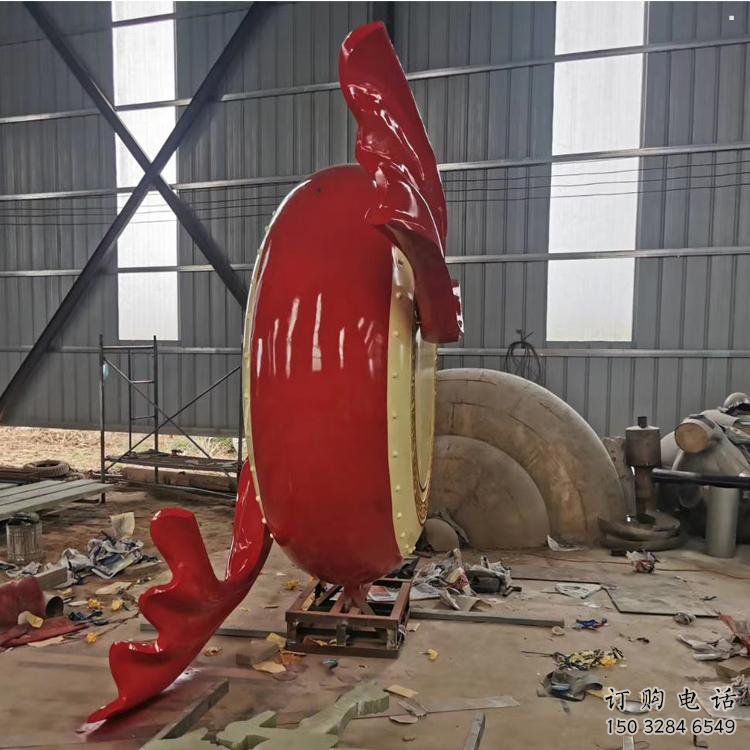景觀鑼鼓雕塑選用，美陳雕塑，抽象不銹鋼鑼鼓雕塑標準