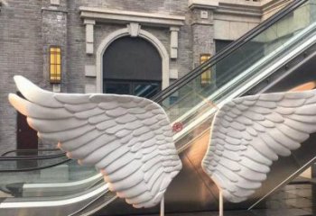鳥翅雕塑標志供需，透雕系列，不銹鋼鳥翅雕塑制造商