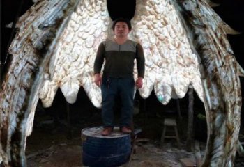 鳥翅雕塑優(yōu)選，多彩藝術(shù)，不銹鋼鳥翅雕塑選用