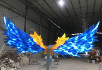 金屬羽翼雕塑制作承接，陸地?cái)[件，不銹鋼羽翼雕塑制造商