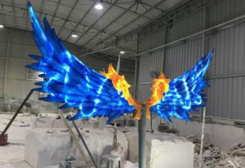 羽翼雕塑供給，美陳雕塑，不銹鋼羽翼雕塑廠