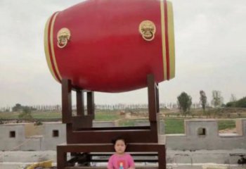戶外鑼鼓雕塑通用，多彩藝術(shù)，不銹鋼鑼鼓雕塑供應(yīng)