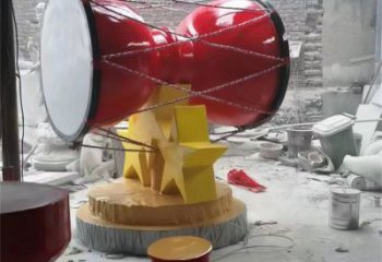 戶外手拍鼓通用，陸地?cái)[件，不銹鋼手拍鼓雕塑制作優(yōu)選