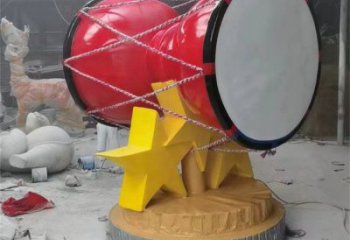 制造手拍鼓雕塑供需，鋼管組合，不銹鋼手拍鼓雕塑工程制作