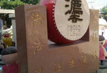 鐵鼓雕塑點(diǎn)擊，景觀雕塑，別墅鐵鼓雕塑供求