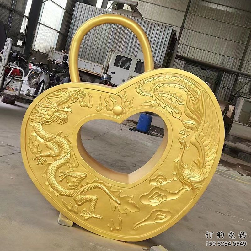 景觀鎖子雕塑供需，彩鋼制作，大型不銹鋼鎖子雕塑公司