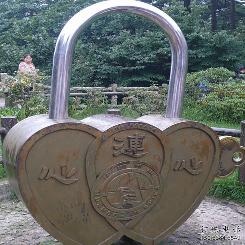 商業(yè)鎖子雕塑標(biāo)準(zhǔn)，廣場(chǎng)雕塑，不銹鋼鎖子雕塑供給