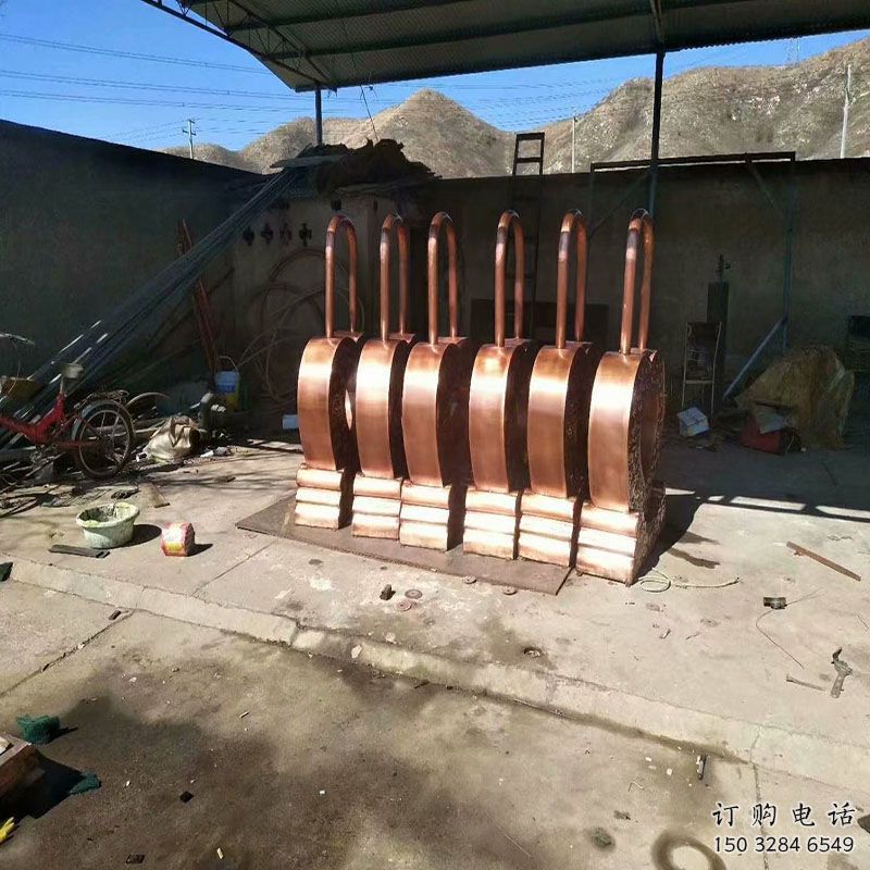 鎖子雕塑工廠優(yōu)選，城市裝飾，不銹鋼鎖子雕塑供給
