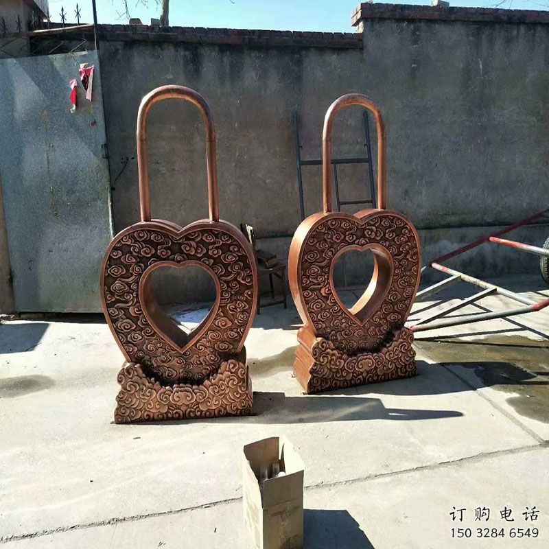連心鎖雕塑通用，街頭雕塑，企業(yè)連心鎖雕塑標(biāo)準(zhǔn)