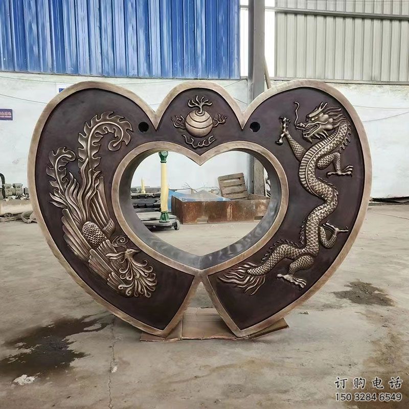 庭院銅鎖子雕塑訂做，街景小品，戶外銅鎖子雕塑制作