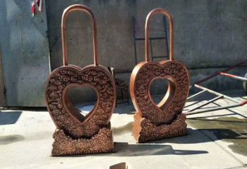 鎖子雕塑制造商，城區(qū)小品，城市鎖子雕塑定制