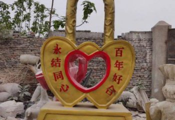 制造鎖子雕塑，地標(biāo)擺件，鎖子雕塑訂做