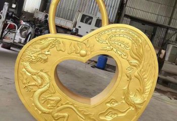 裝飾同心鎖雕塑通用，街景小品，鎖子雕塑制造