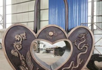 園林銅鎖子雕塑承接，景區(qū)雕塑，銅鎖子雕塑定制