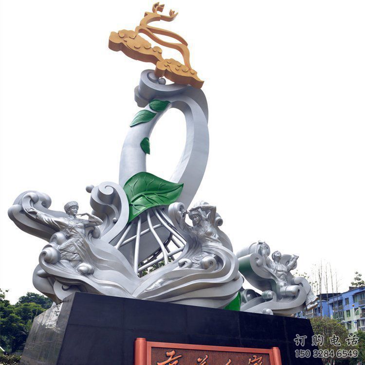 佛山蘭花雕塑承接，城市裝飾，大型蘭花花朵雕塑公司