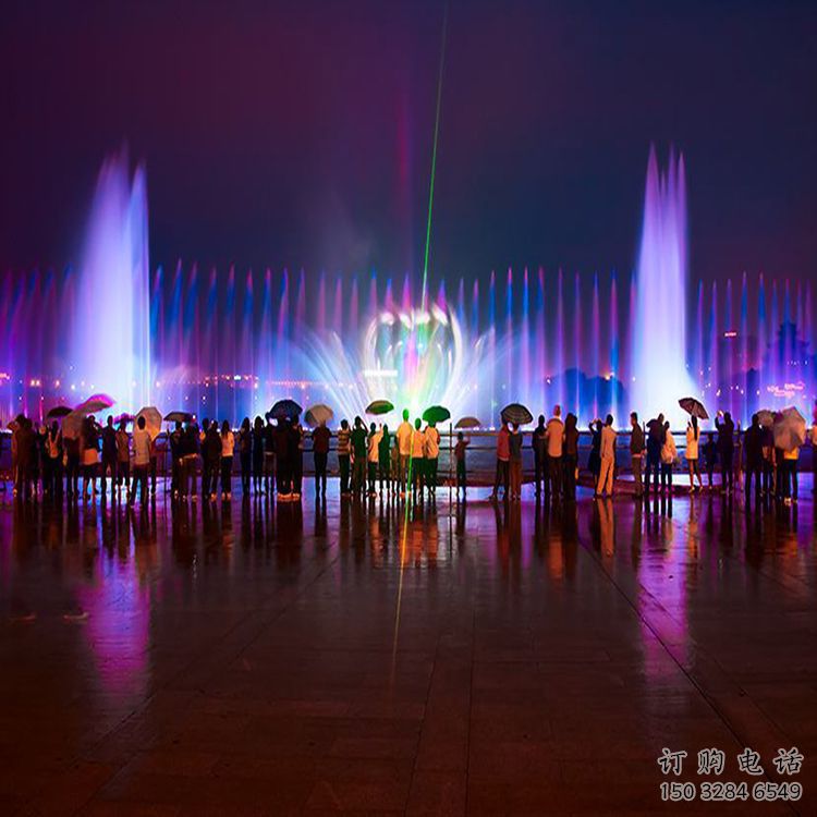 江門水景程控噴泉雕塑，高噴循環(huán)噴水方式設(shè)計(jì)