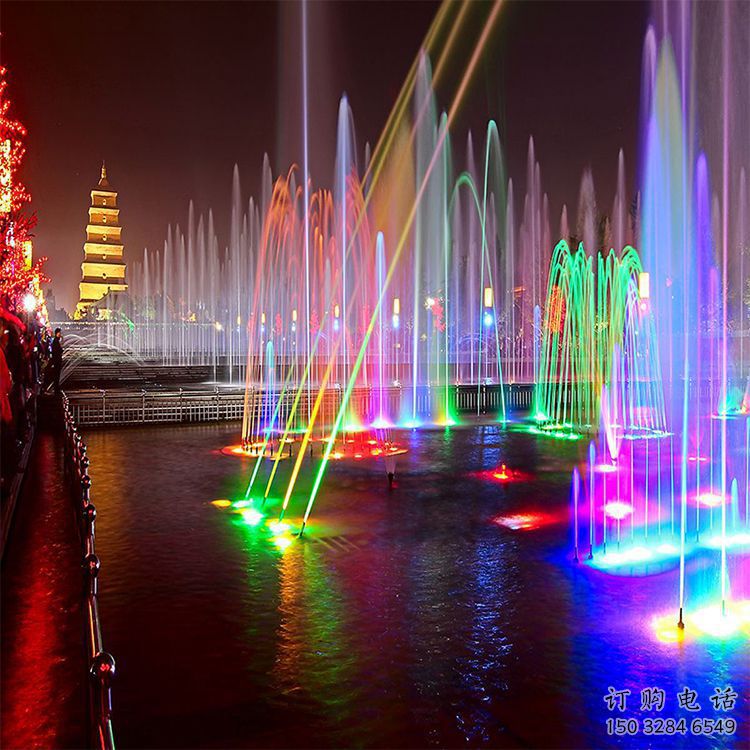 貴陽選定噴泉雕塑，燈光數(shù)控效果，水景藝術(shù)雕塑