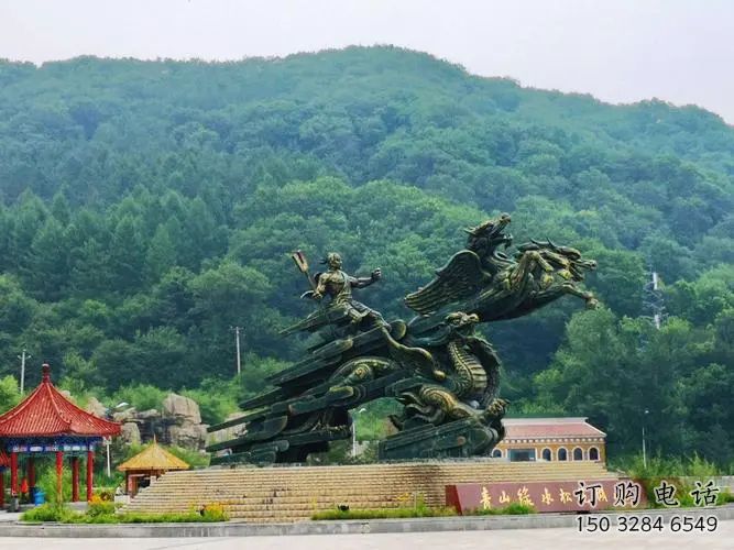 鄂州夸父逐日雕塑，鑄銅神話人物雕塑
