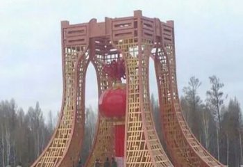 焦作景區(qū)燈籠球雕塑供給，公園雕塑，燈籠球雕塑供求
