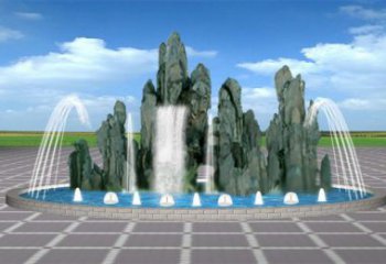 綏化電影變頻噴泉雕塑，水景噴泉雕塑承接