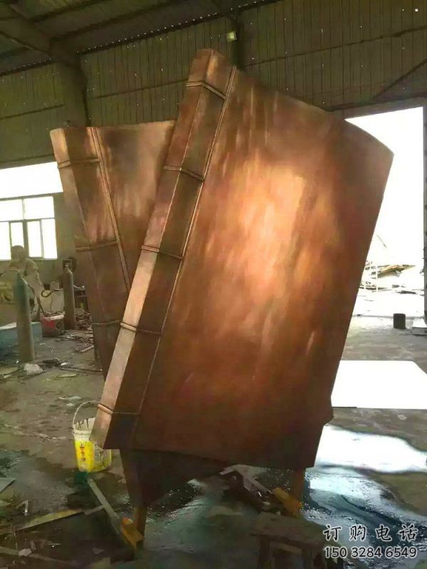 南昌鑄銅書籍供應(yīng)，街景小品，銅書籍雕塑廠家優(yōu)價
