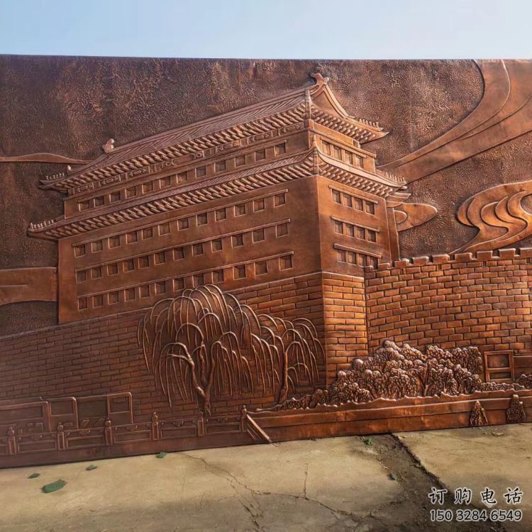 海南藝術(shù)浮雕精選，街道標識，景觀鍛銅浮雕指用