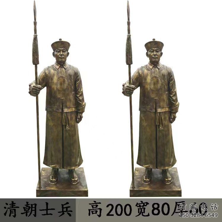 海東庭院武士雕塑