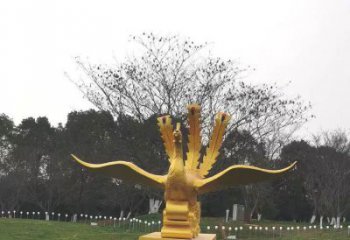 安義鳳凰雕塑選用，美陳雕塑，鑄銅鳳凰雕塑工藝廠家