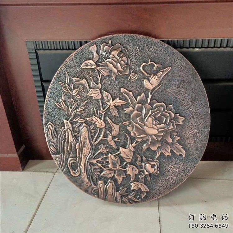 濰坊鍛銅浮雕廠家，露天雕塑，鑄銅福字浮雕訂做