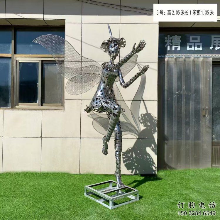 棗莊現(xiàn)代鏤空舞者雕塑承接，歐式風(fēng)格，鐵藝跳舞雕塑精選