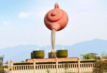 碑林公園天壺雕塑工廠，不銹鋼材質(zhì)，圓雕形式