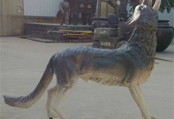 昌都銅狼雕塑廠家，銅雕動物狼，仿真工藝制作