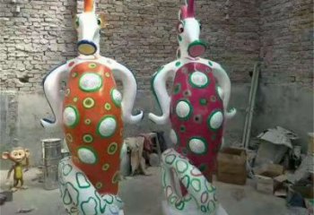 昌吉幼兒園河馬雕塑，動(dòng)漫文化雕塑，卡通動(dòng)物制作