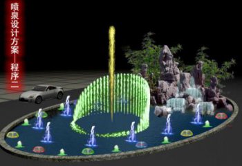克拉瑪依旱地漂浮噴泉雕塑，水景藝術(shù)噴泉雕塑生產(chǎn)商