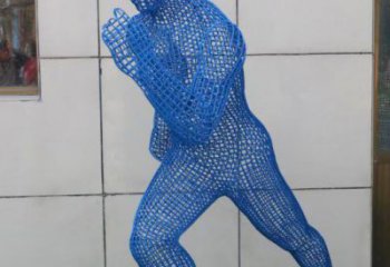 思茅鏤空跑步雕塑，標(biāo)識(shí)雕塑，烤漆鐵藝人物雕塑優(yōu)選