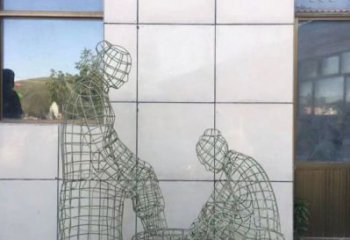 昭通鏤空孝道雕塑通用，街景小品，鐵藝洗腳雕塑制造
